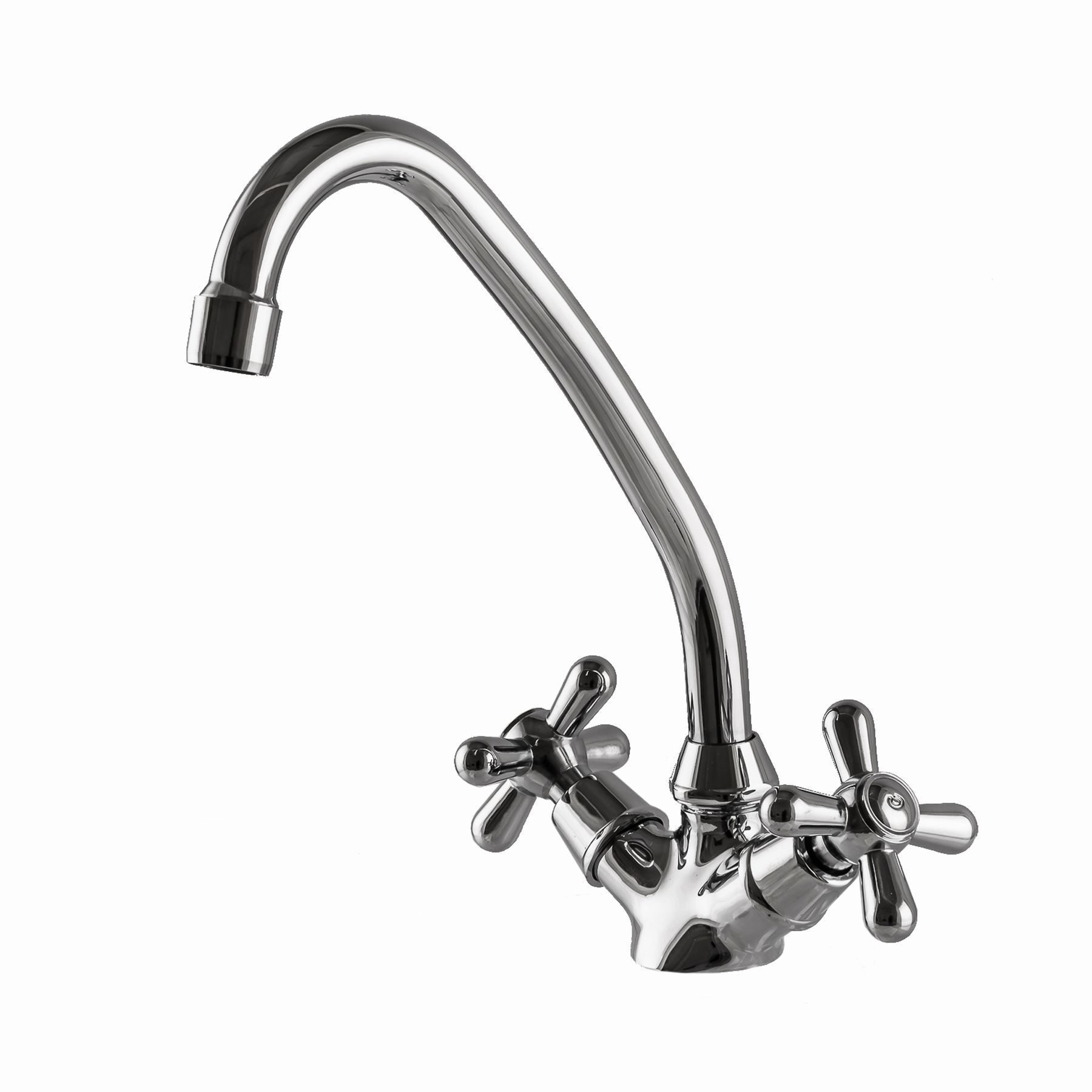 Змішувач для кухні Globus Lux GB-SHARM-0104-00-WH ялинка латунь без шлангів